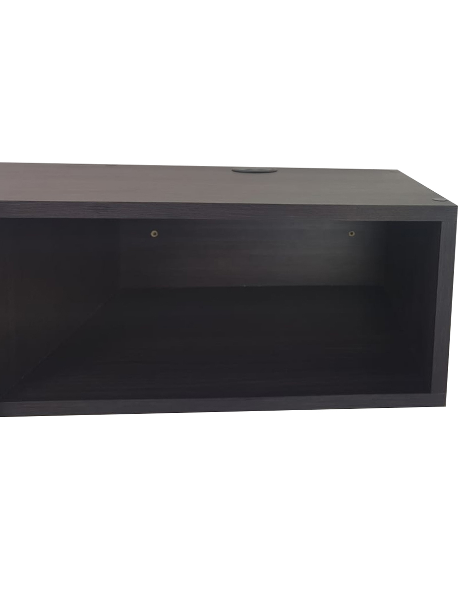 Repisa Flotante Moderna 1 puerta para equipos de TV 120 x 30 cm Roble Dakar