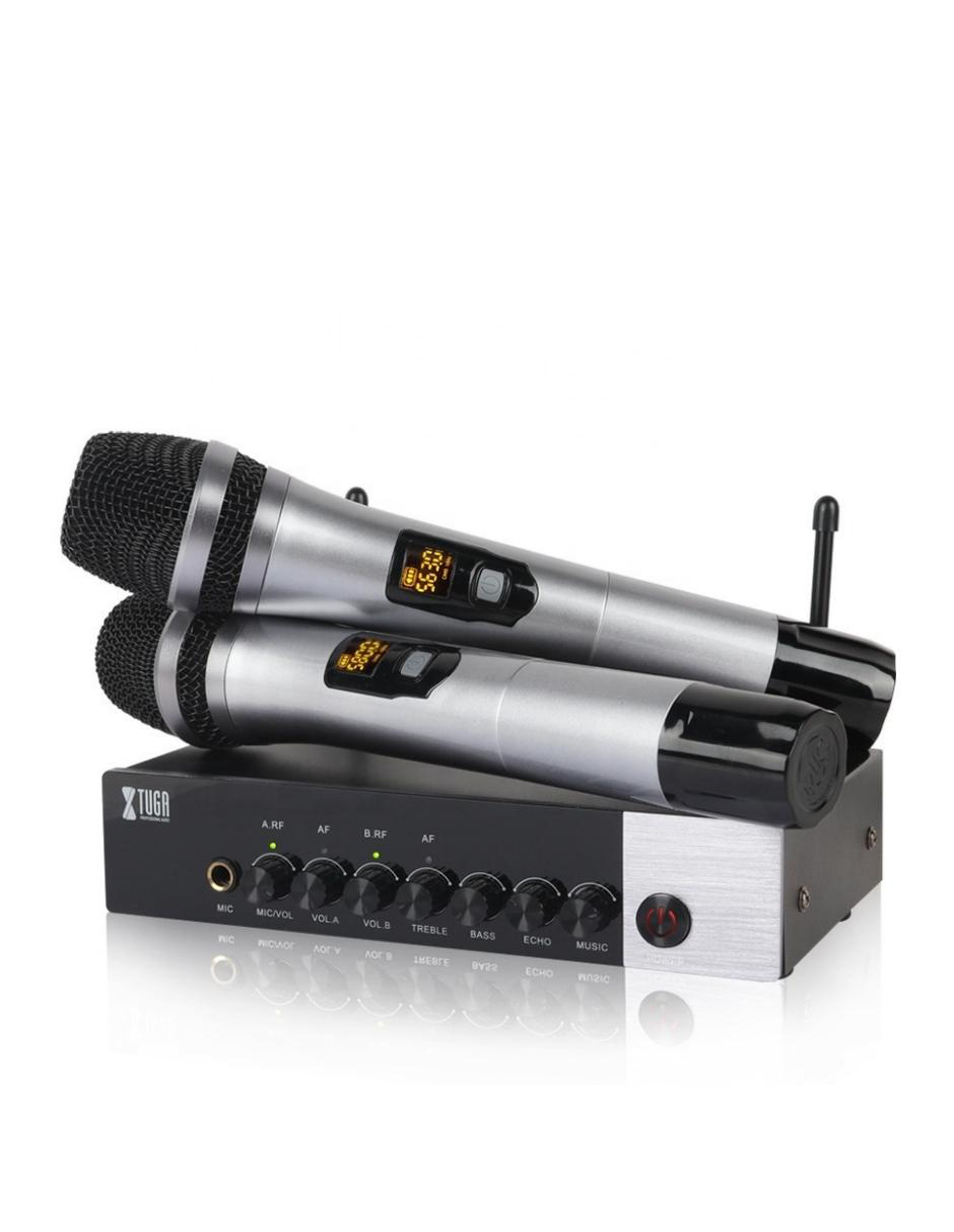Microfonos Inalambricos Bluetooth Xtuga Lcd Uhf Uh-110 2PZAS