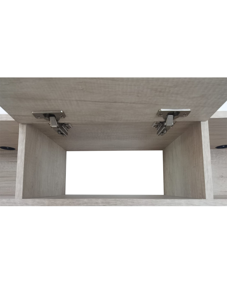 Repisa Flotante Moderna 1 puerta para equipos de TV 120 x 30 cm Toscana
