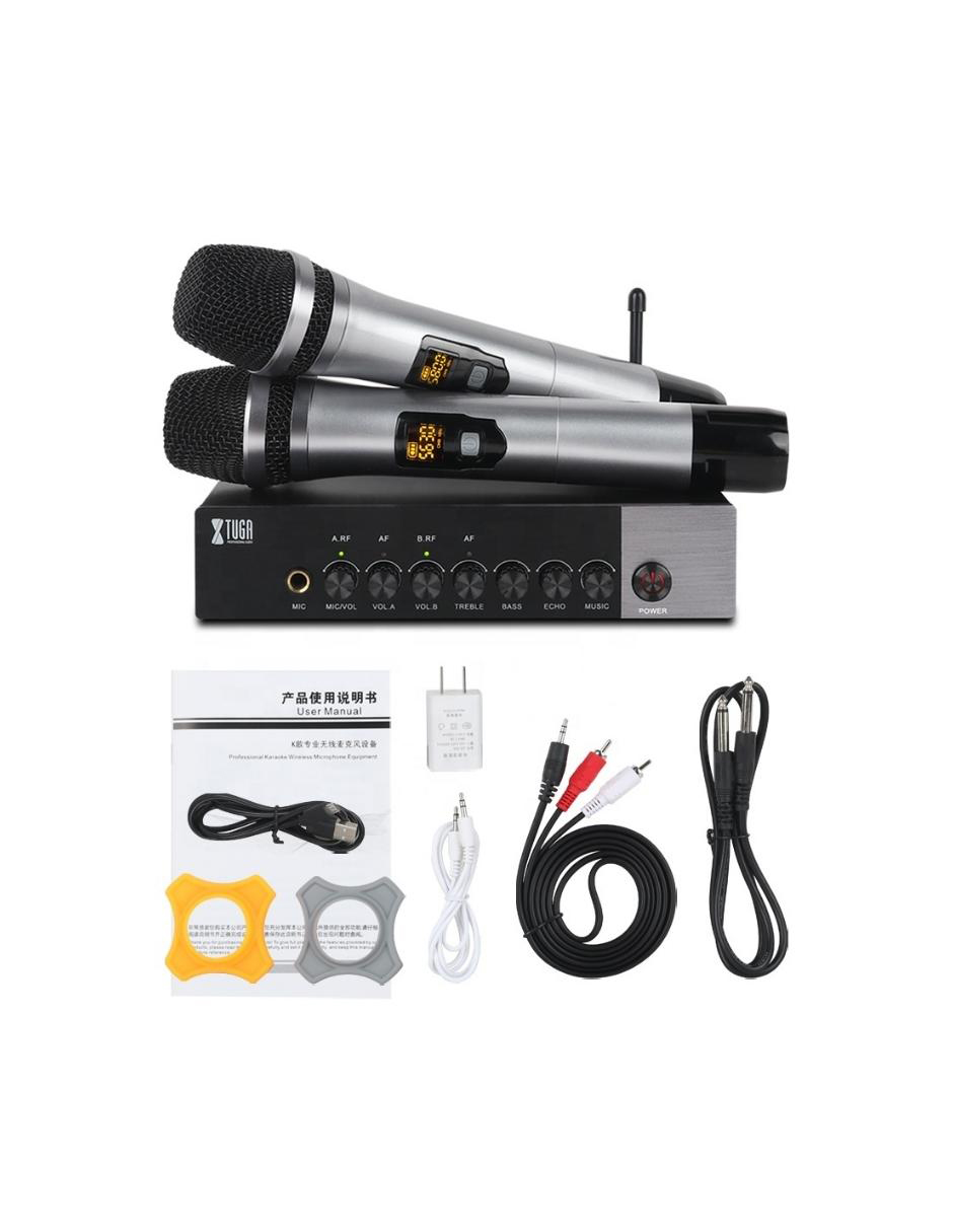 Microfonos Inalambricos Bluetooth Xtuga Lcd Uhf Uh-110 2PZAS
