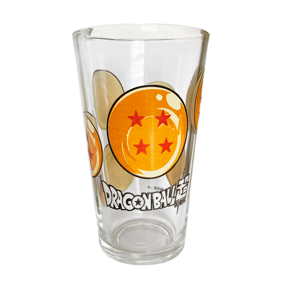 Set De 6 Vasos De Vidrio Dragon Ball Goku Vegueta 480ml C/u