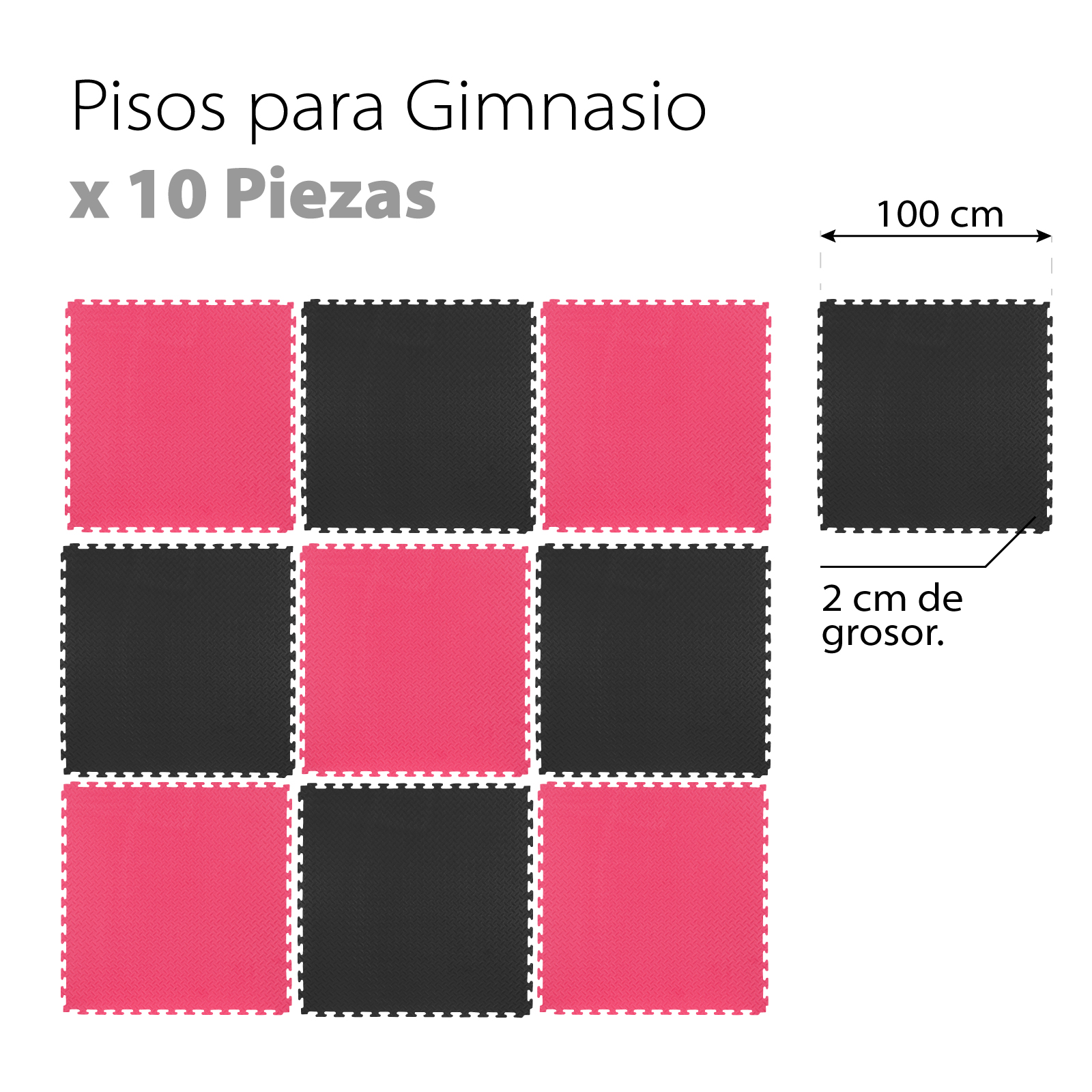 Piso Para Gimnasio Altera PG Colchoneta EVA 2cm de grosor