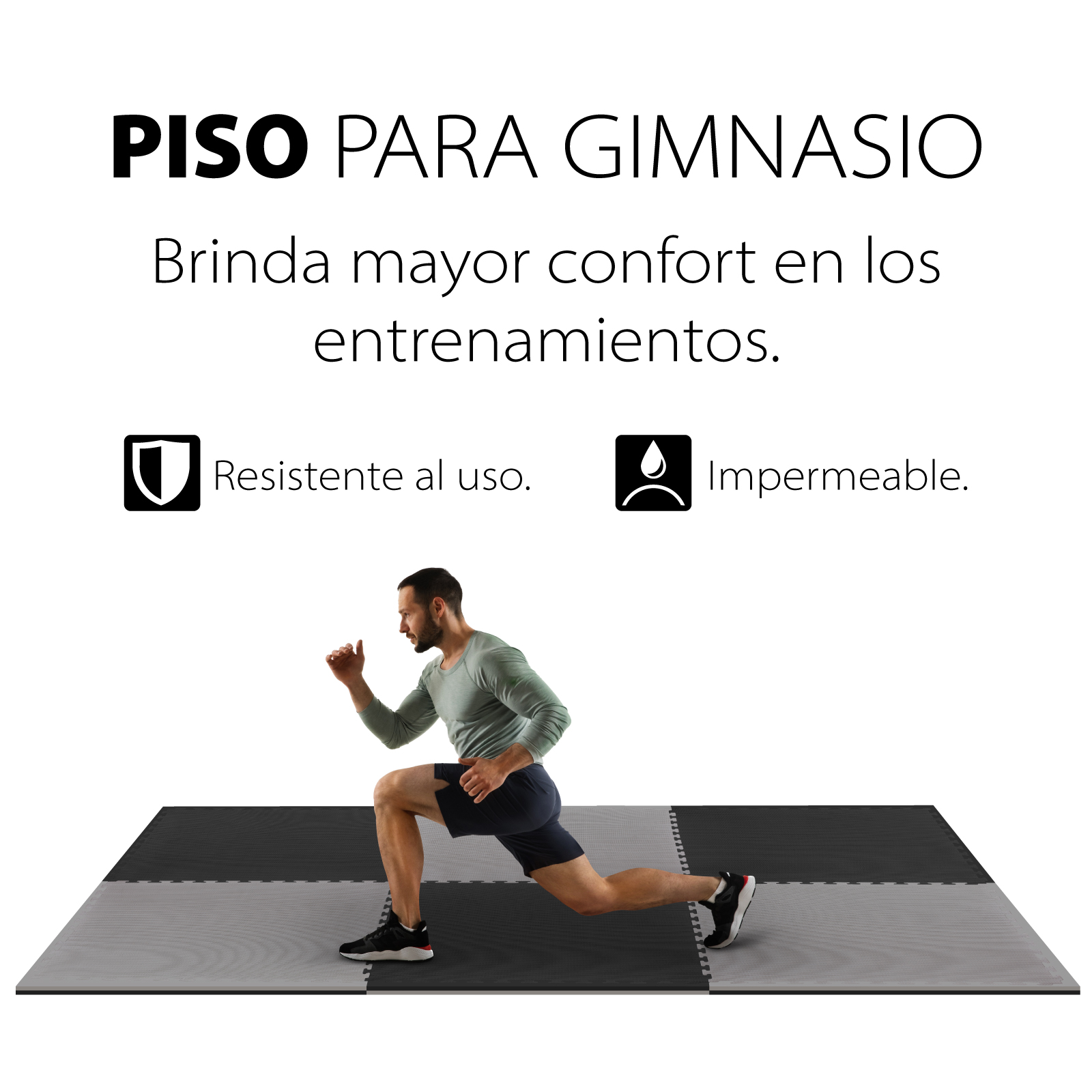 Piso Para Gimnasio Altera PG Colchoneta EVA 2cm de grosor