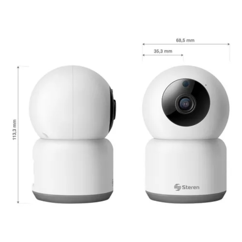 2 PZ Cámara Seguridad Wifi Steren CCTV-218 Robotizada FullHD