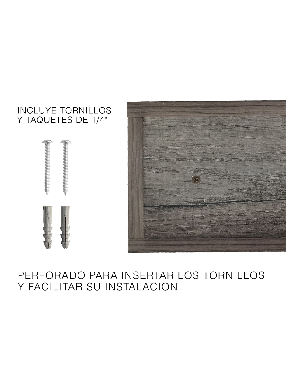 Repisa Flotante Moderna Cajón Para Equipos De Tv 50 X 25 Cm Lombardia