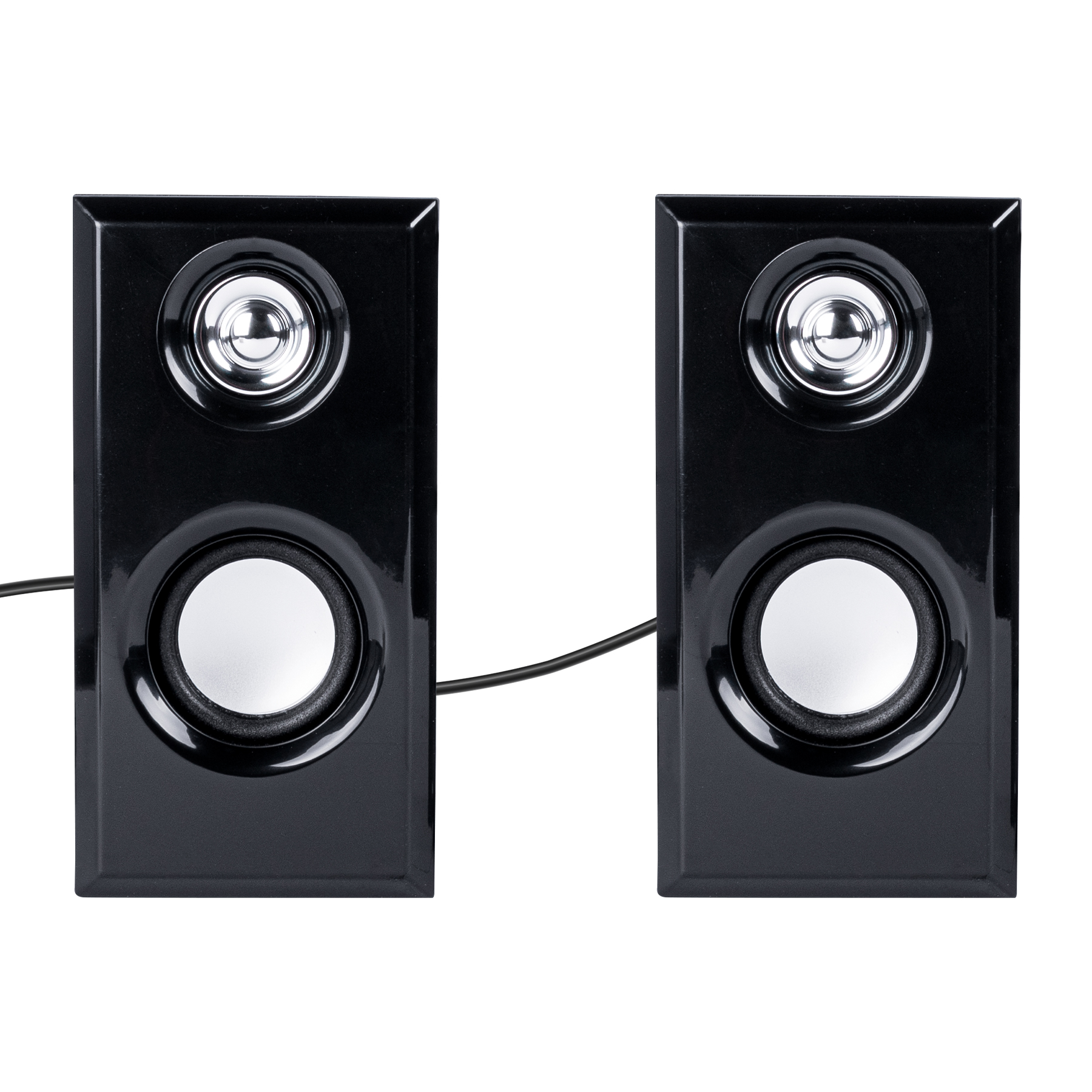 Bocinas Dúo con Sonido Estéreo Alámbricas para Escritorio conexión Auxiliar 3.5 potencia de 6W