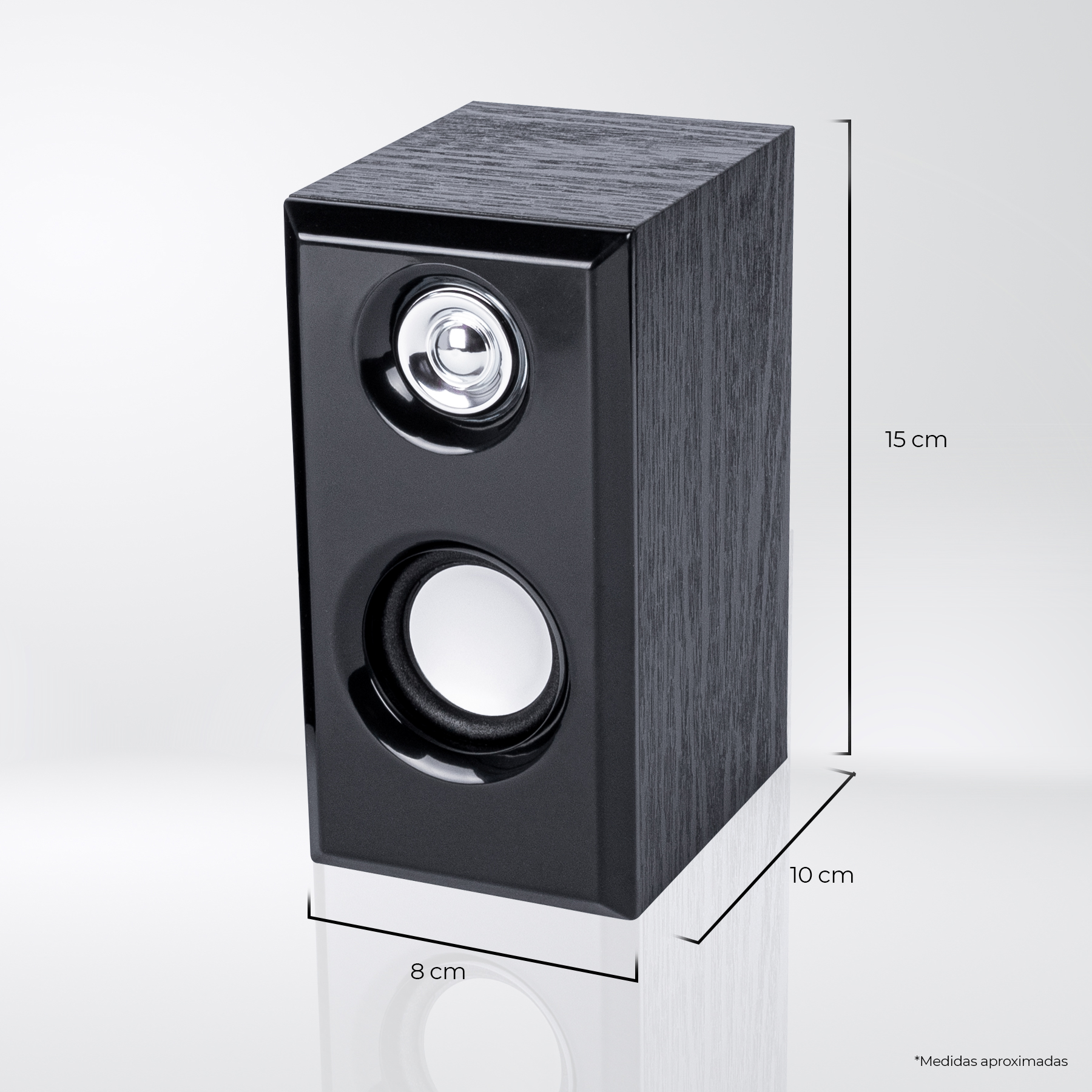 Bocinas Dúo con Sonido Estéreo Alámbricas para Escritorio conexión Auxiliar 3.5 potencia de 6W