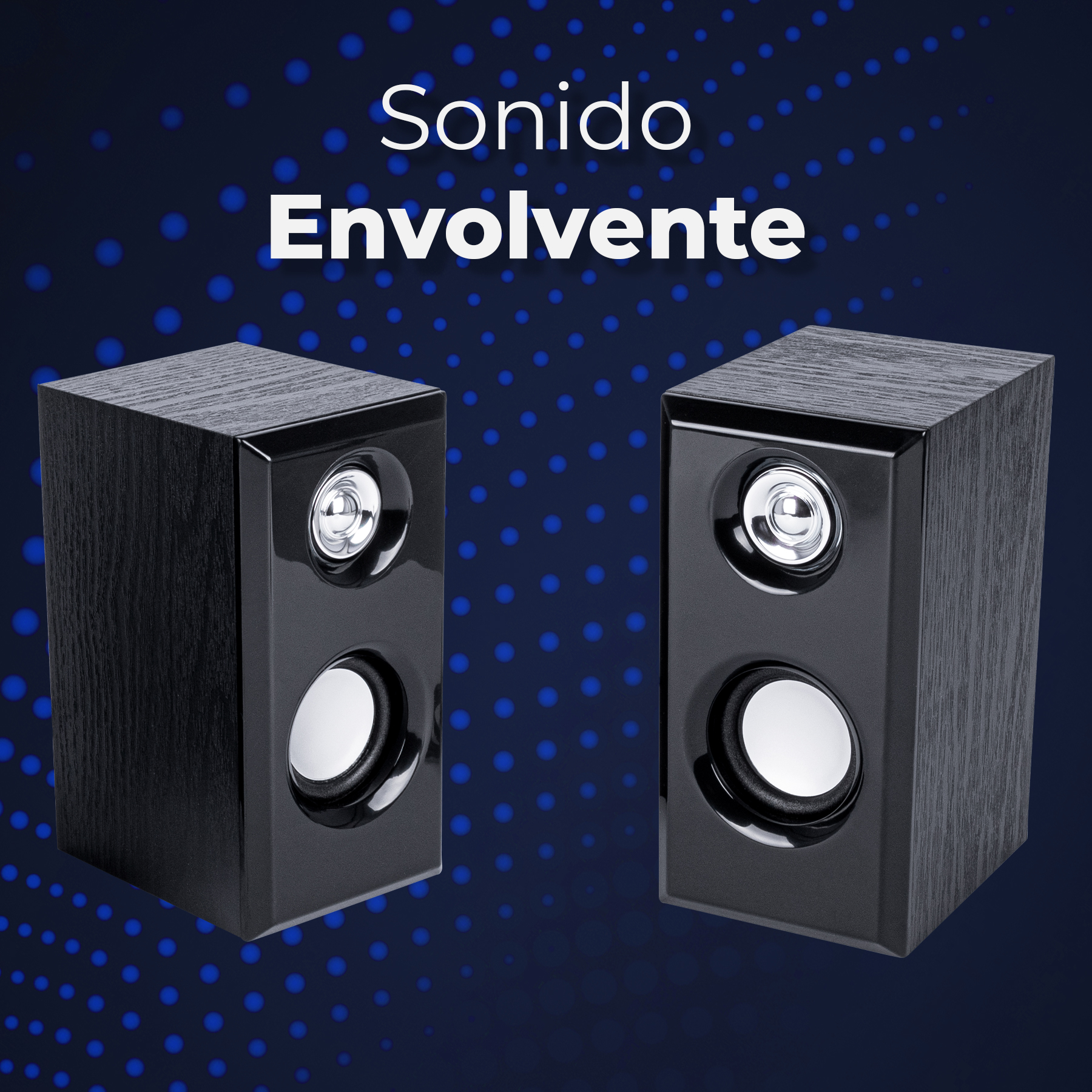 Bocinas Dúo con Sonido Estéreo Alámbricas para Escritorio conexión Auxiliar 3.5 potencia de 6W