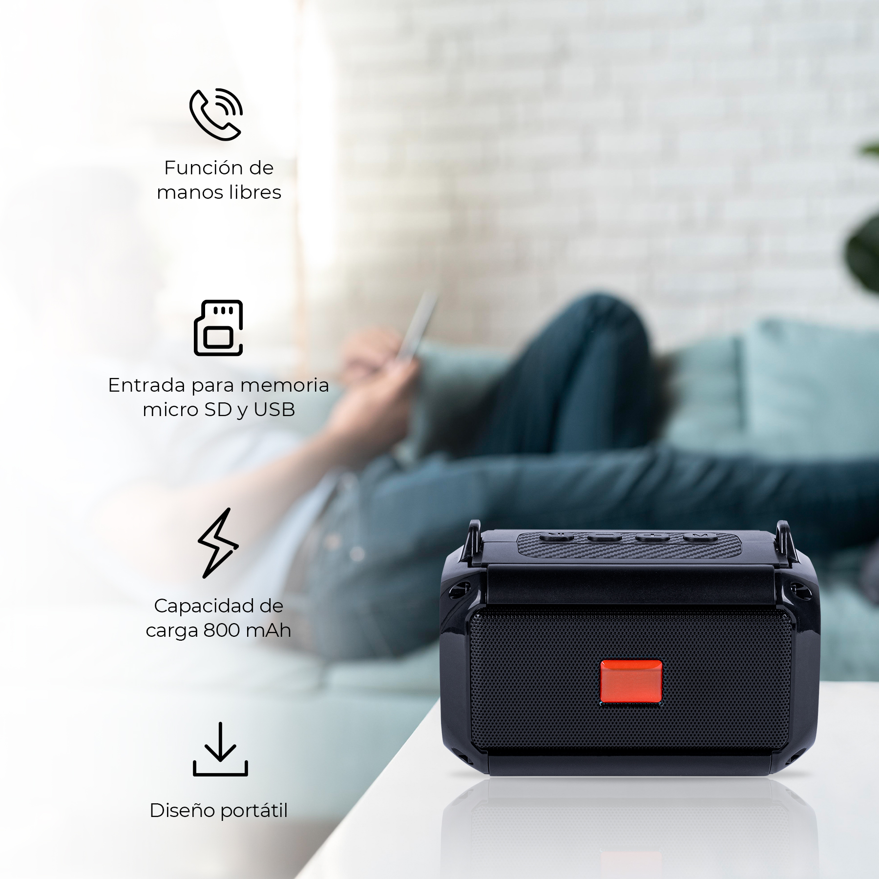 Altec Lansing Mini H2O - Altavoz Bluetooth Resistente Al Agua, Certificado IP67 Y Flota En El Agua, Altavoz Compacto Y Portátil Para Senderismo, Camping, Piscina Y Playa, Aqua