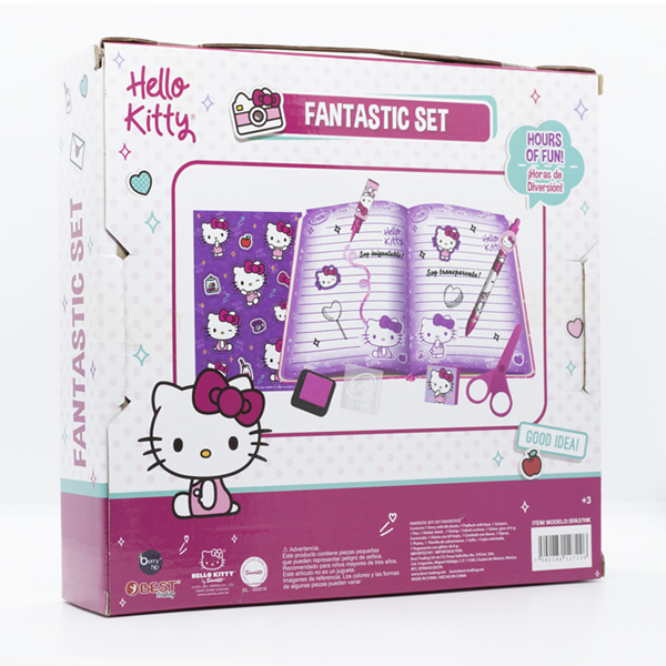 Set de Diario Apretable y Accesorios Hello Kitty - SofknCute