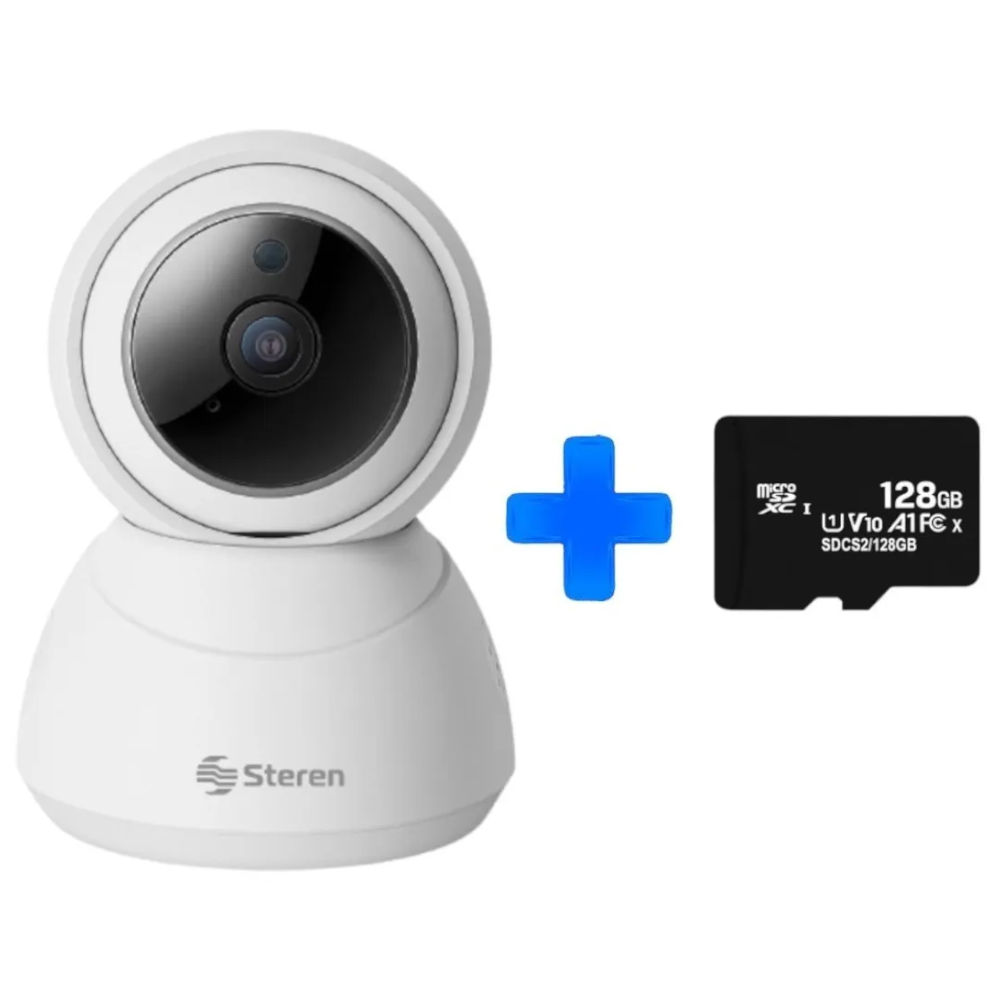 Cámara de Seguridad WiFi STEREN CCTV-219 más memoria 128GB