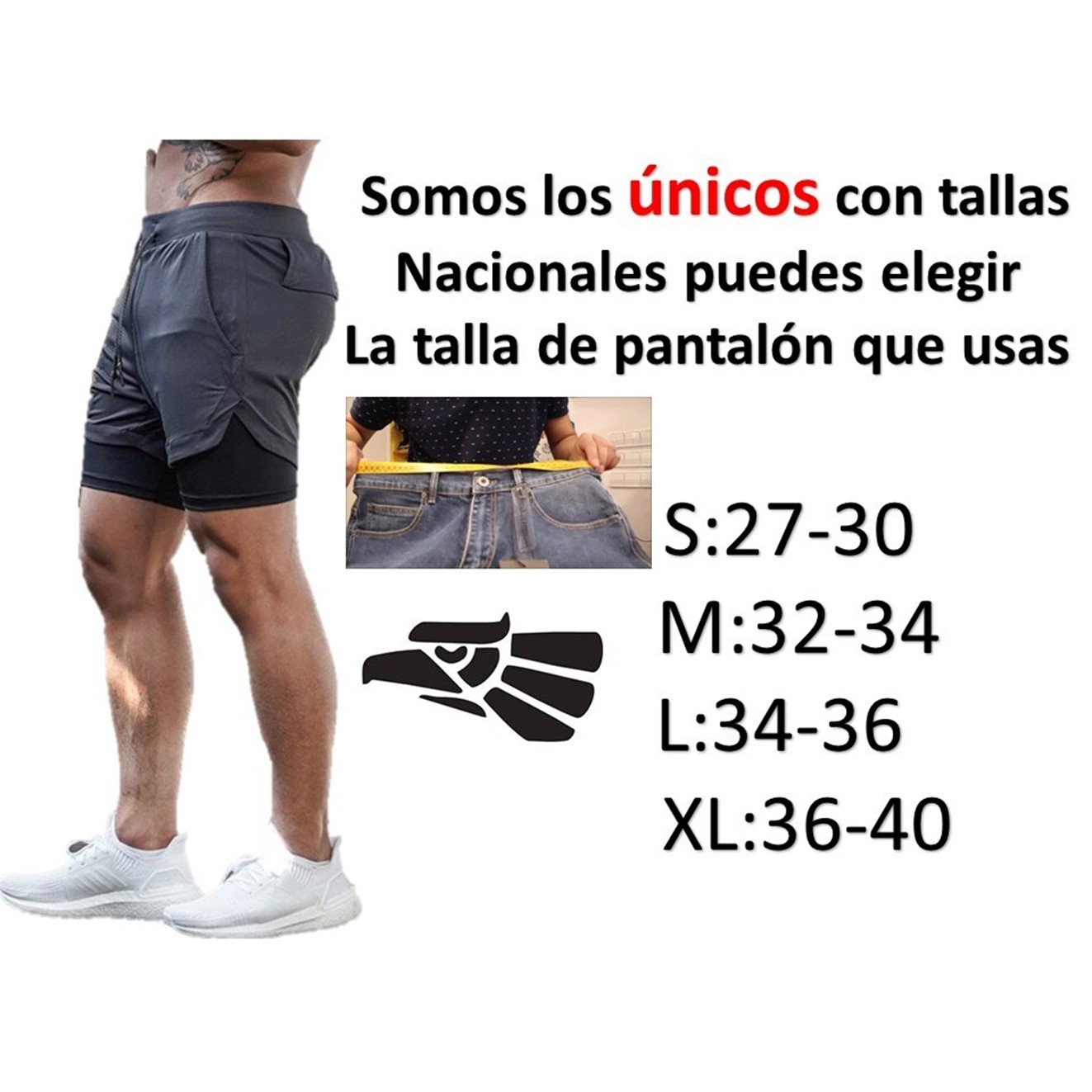 Short Deportivo Hombre Con Licra Integrada Calidad Premium 