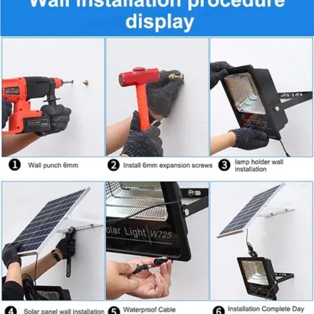Lampara Solar 45w Detector De Movimiento 85 Super Leds