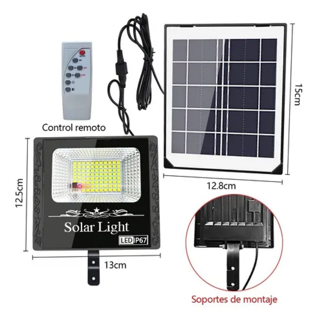 Lampara Solar 45w Detector De Movimiento 85 Super Leds