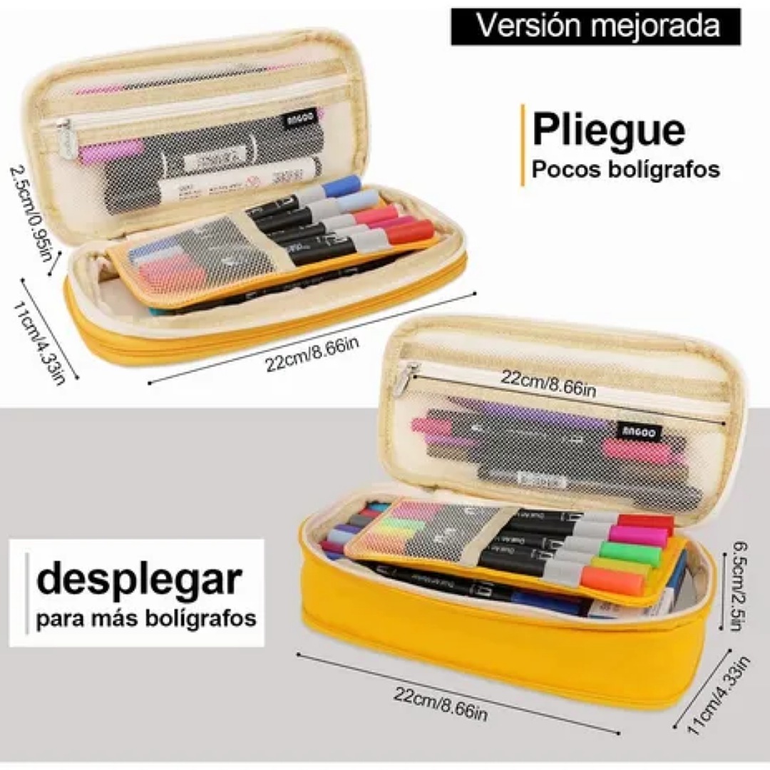 Lapicera Doble Capa De Gran Capacidad Estuchera/ Organizador