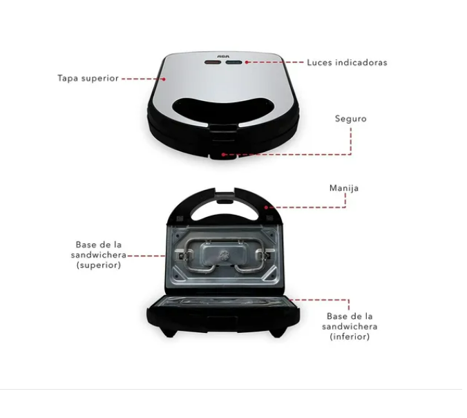 SANDWICHERA 3 EN 1 RCA RC-203