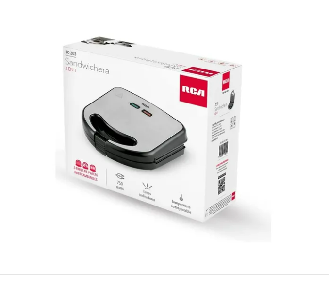 SANDWICHERA 3 EN 1 RCA RC-203
