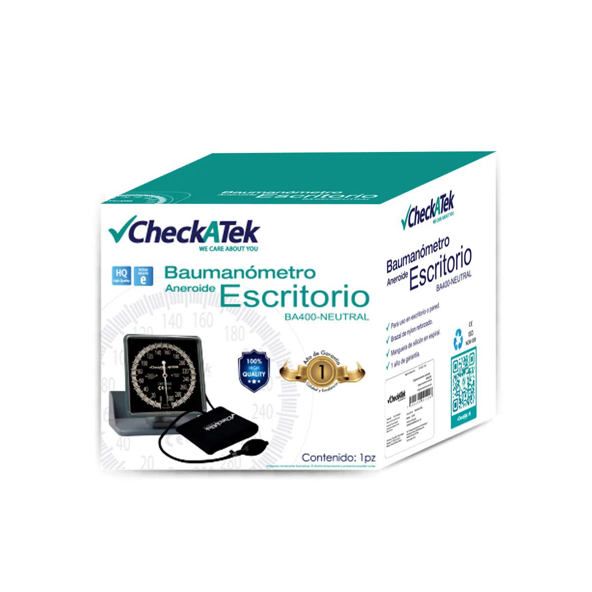 Baumanómetro Aneroide  Escritorio Azul Checkatek