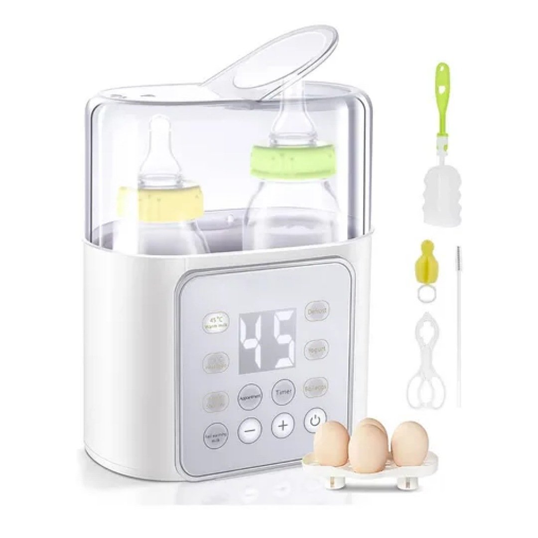 Calentador De Biberones Doble Esterilizador Para Bebé 9 En 1
