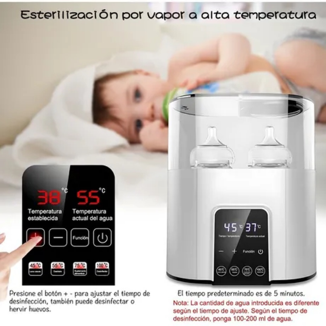 Esterilizador De Biberones Calentador Con Pantalla+accesorio