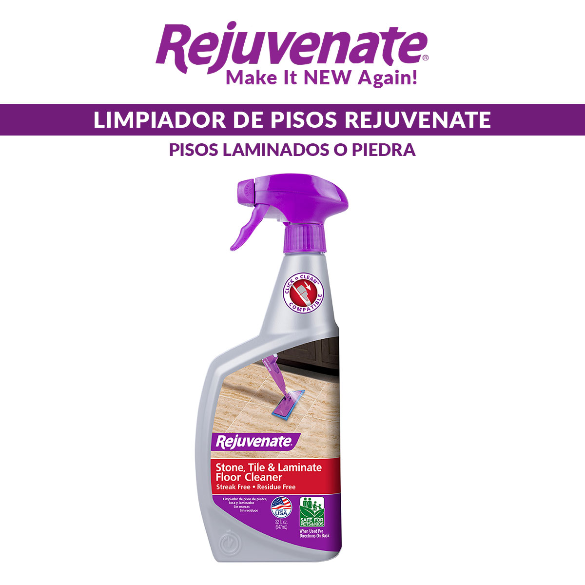 Restauradores y Renovadores Multiusos Rejuvenate Cleaner Tv Ofertas Para Todo Tipo de Pisos y Madera