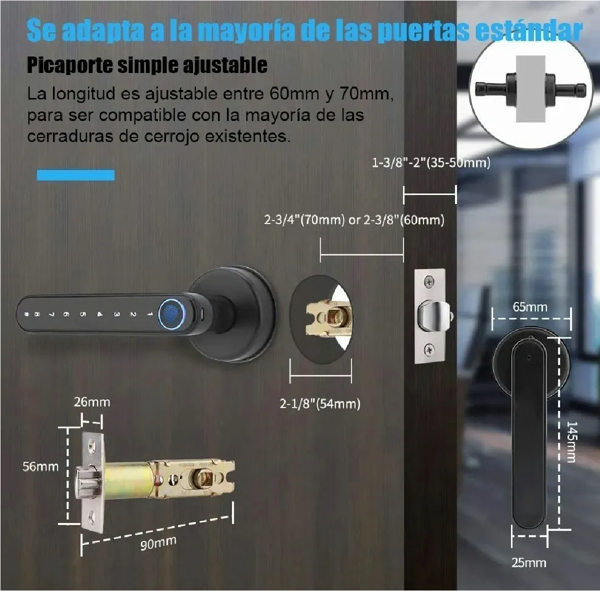 Cerradura Inteligente Electrica Huella Dactilar/clave/llave