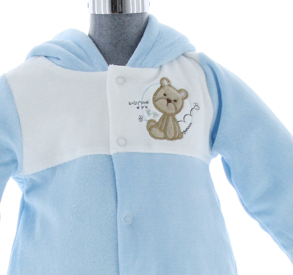 Mameluco para Niño Bebé color Azul 3201 0 a 2 años.