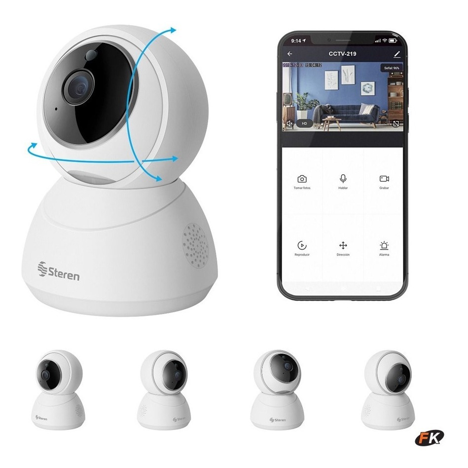 Cámara de Seguridad WiFi STEREN CCTV-219 más memoria 128GB