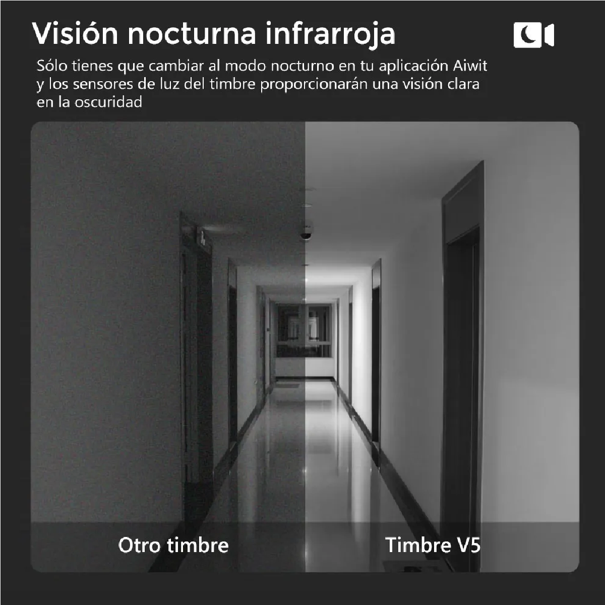 Timbre Inteligente Inalambrico Cámara Video Con Alarma
