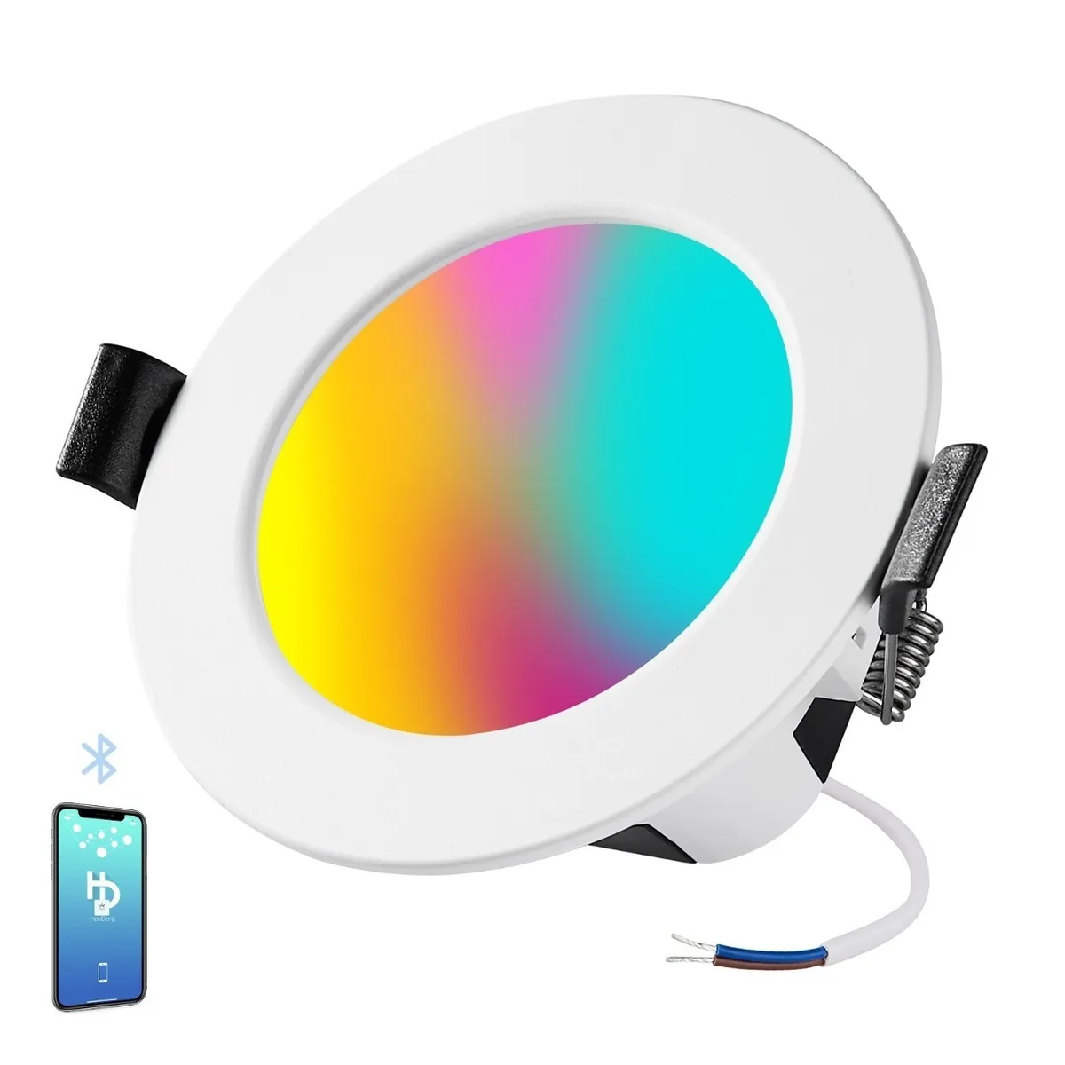 Lampara Luz Led De Techo Bluetooth Inteligente Rgb