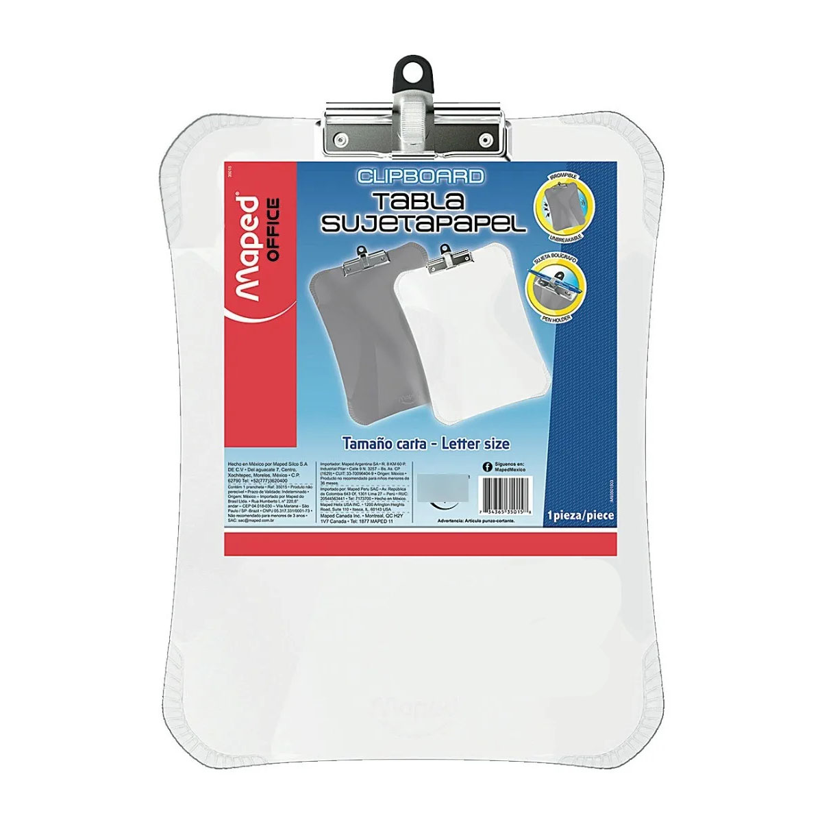 2 Tablas Sujetapapel Clipboard Carta Mayoreo Recargarse Escribi