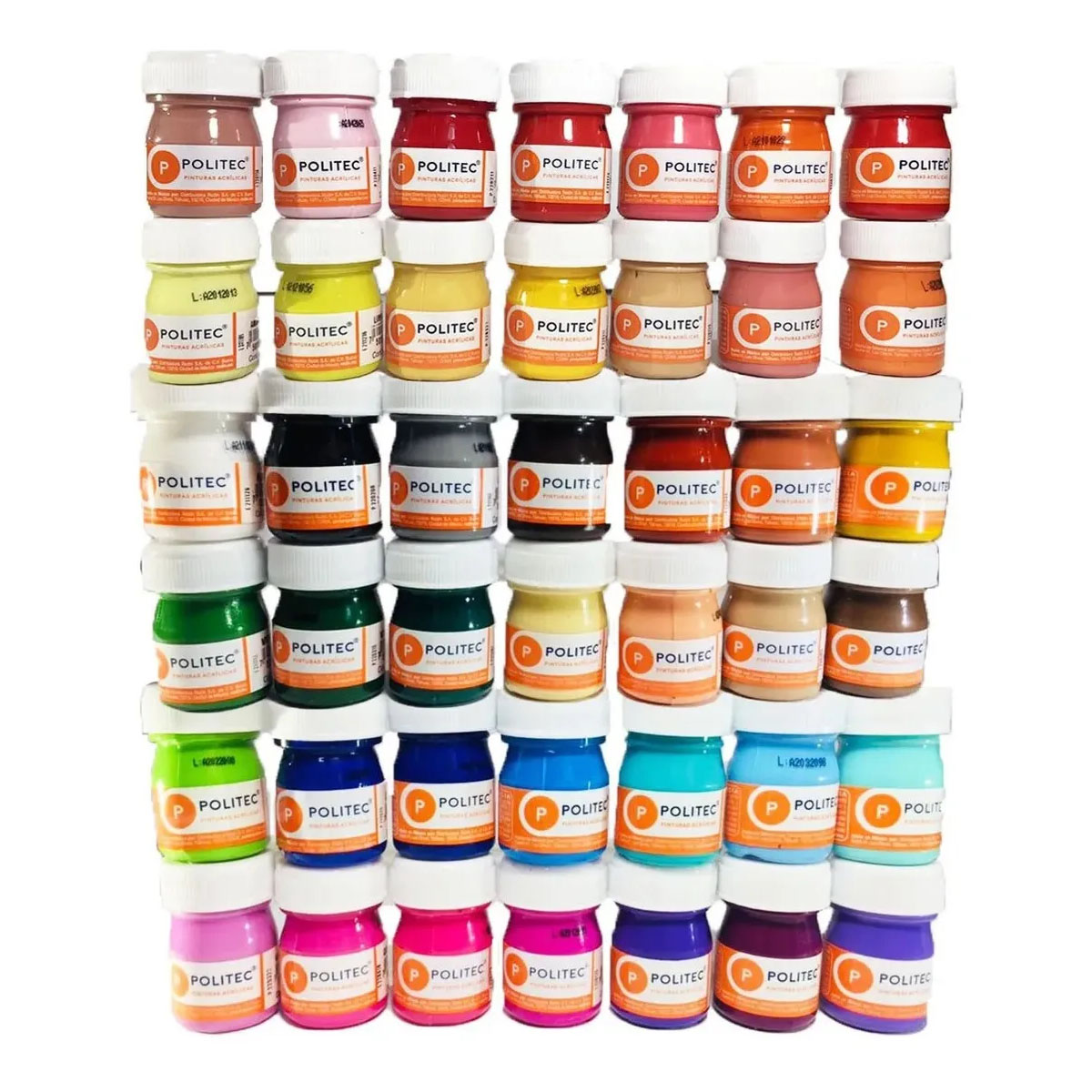 Pintura Politec Todos Los Colores L300 Acrilica Kit Mayoreo
