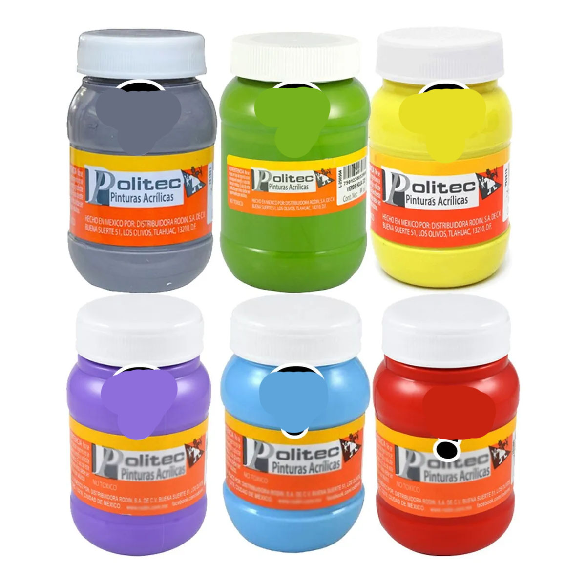 Pinturas Politec Colores Surtidos Acrilicas Mayoreo Kit