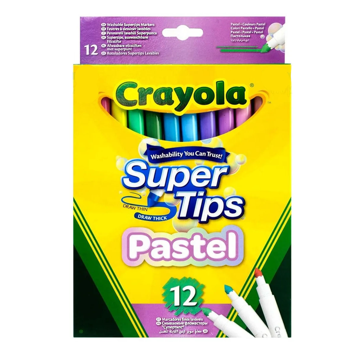 Plumones Pastel Crayola P Dbujo Escritura Utiles Escolares