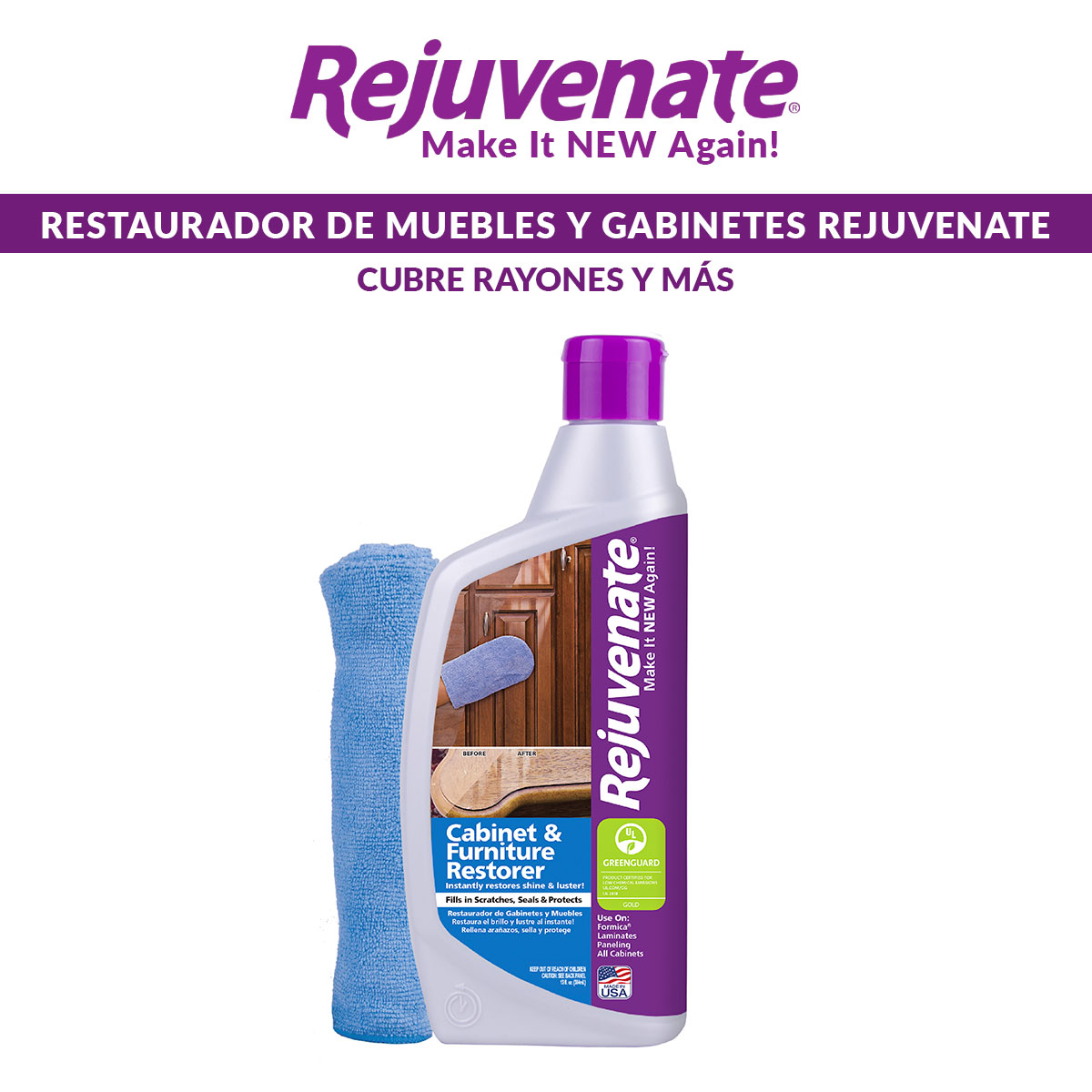  Restauradores Multiusos Profesionales Rejuvenate Tv Ofertas All Floors, Cabinet & Furniture Restorer, Wood y Floor 