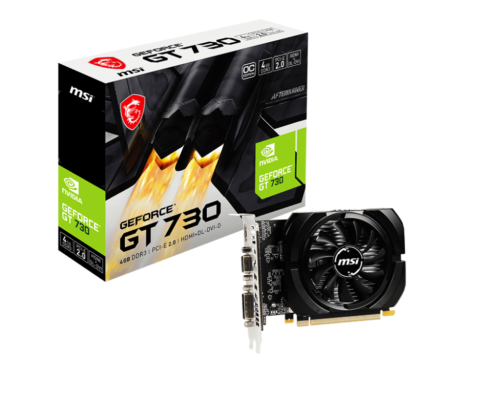 Tarjeta de Video MSI NVIDIA GeForce GT 730, 4GB 64-bit GDDR3, PCI Express 2.0