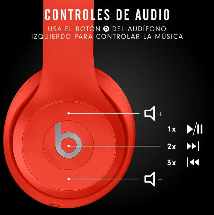 Audífonos Beats Solo³ Wireless - Citrus Red