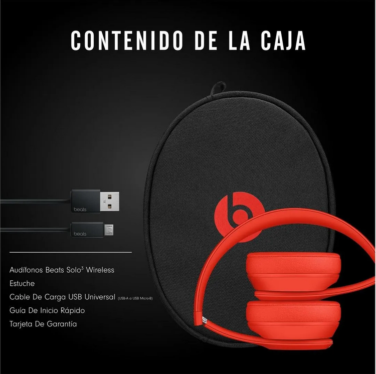 Audífonos Beats Solo³ Wireless - Citrus Red