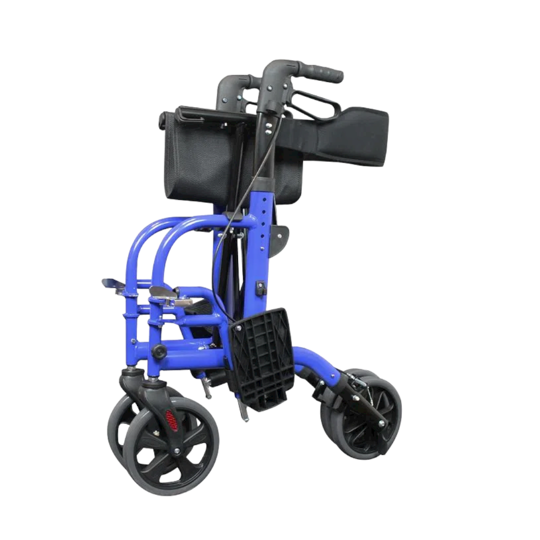 Andadera adulto, Plegable Altura Ajustable, Con Ruedas Y Asiento, Handy