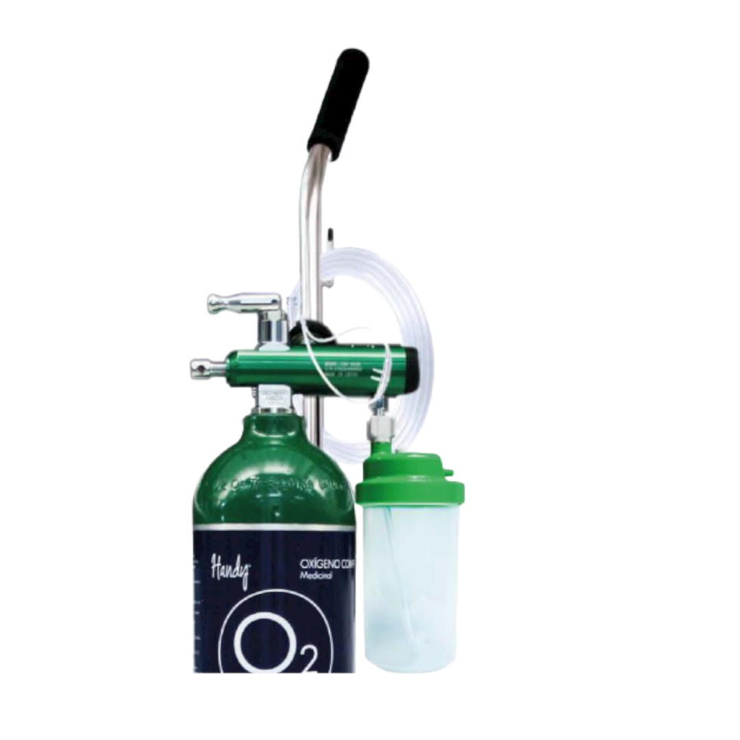 Tanque de oxígeno 680 litros con carro porta tanque