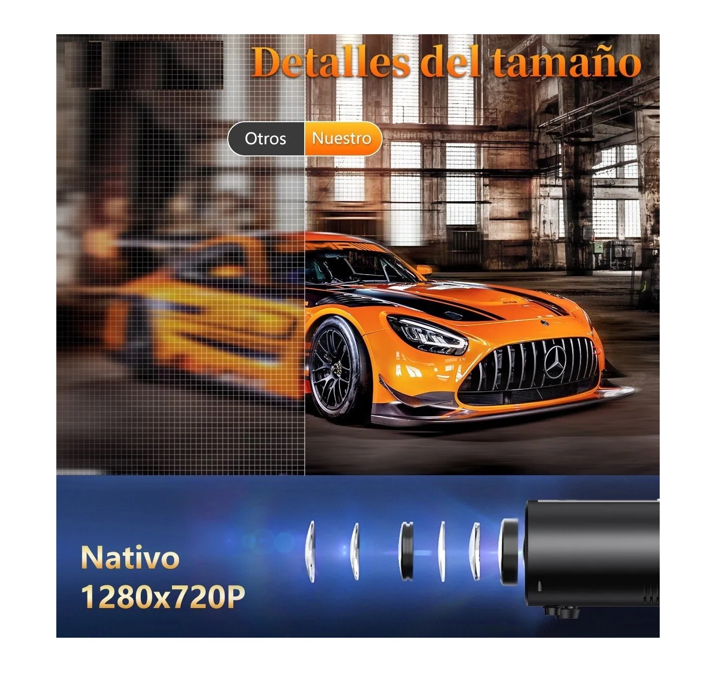 Proyector Portátil Led 1080p Full Hd Wifi 5500 Lumenes Hdmi