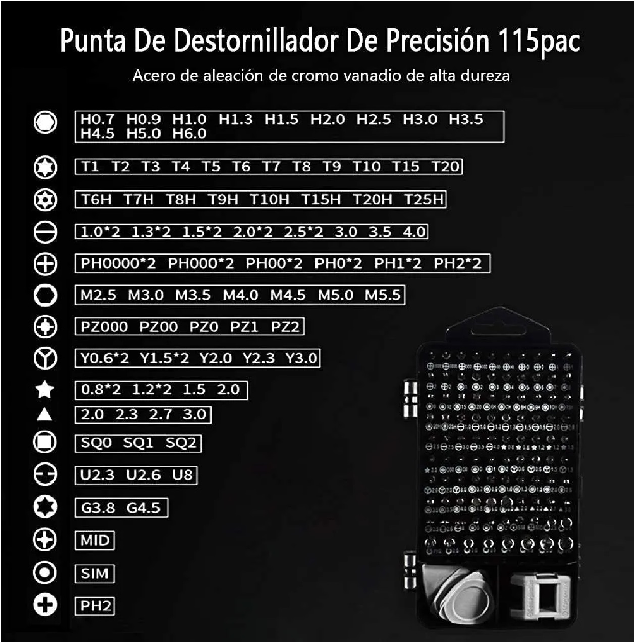 Destornillador de anteojos ranurado 1.0 gafas herramienta reparación  teléfono herramienta de fijación