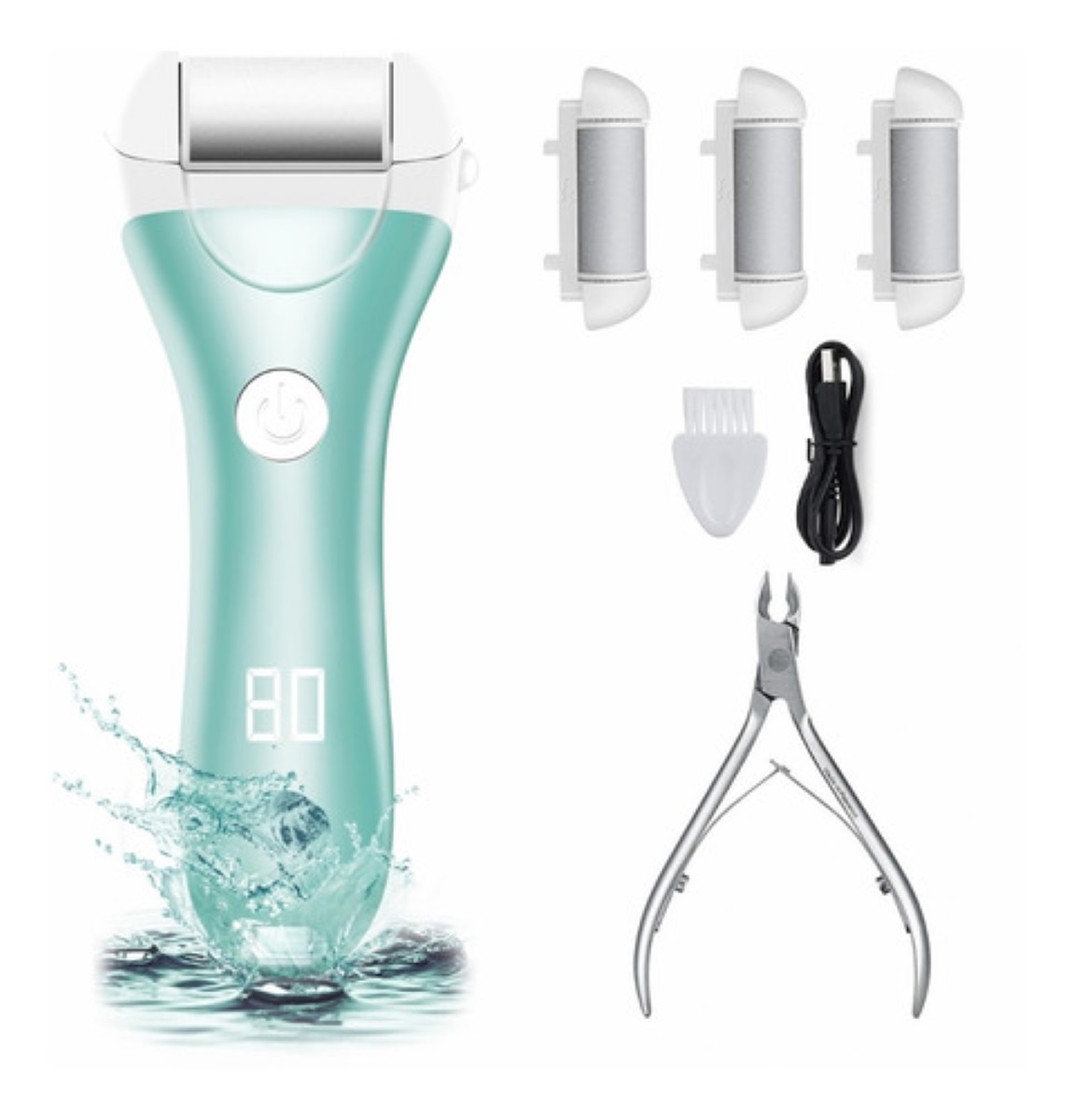 Exfoliante Para Pies Removedor De Callos Electrico Verde