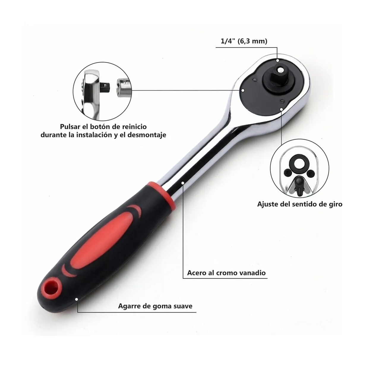 Juego De Herramientas Mecánicas Autocle Dados Acerokit 53pcs