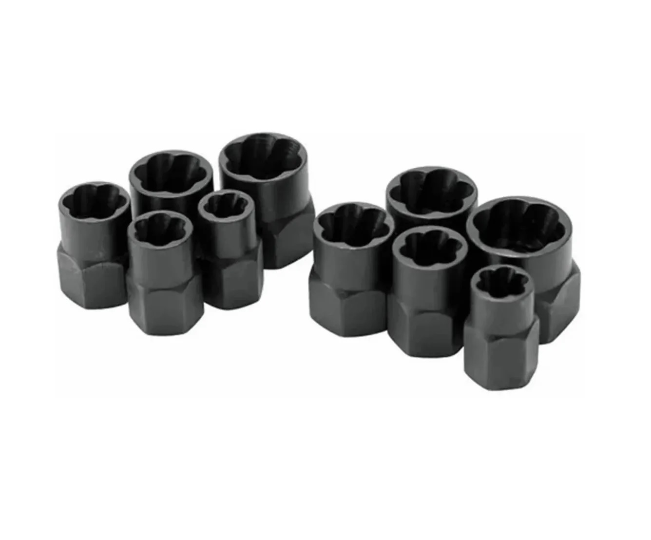 Juego De 10 Piezas De Extractor De Tornillos De Tuerca Dañada