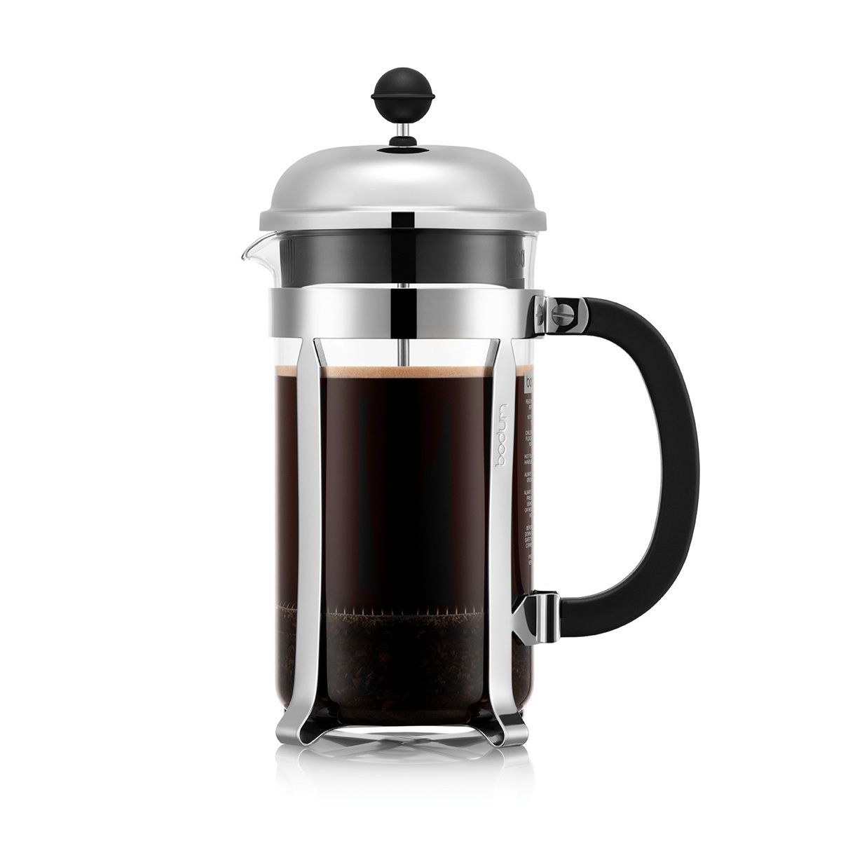 Cafetera de Prensa francesa, cromado, Marca Bodum para 8 tazas, 1L