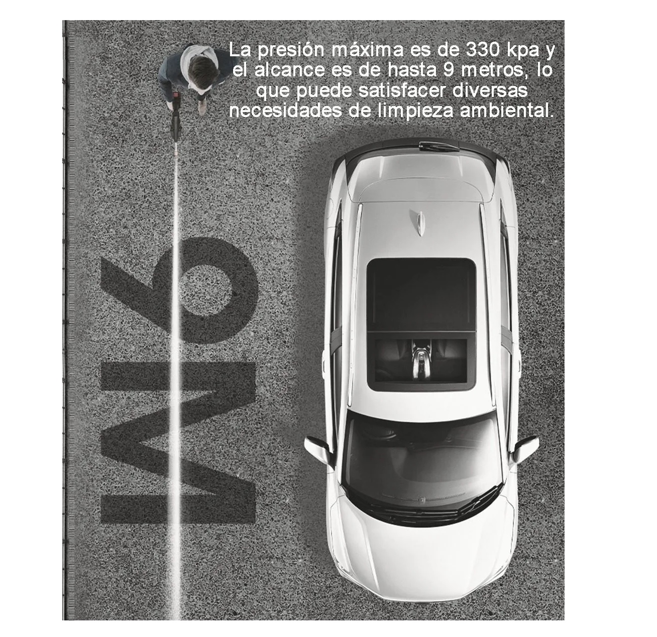 Pistola Lavado Coche Hidrolavadora Inalámbrico Alta Presión