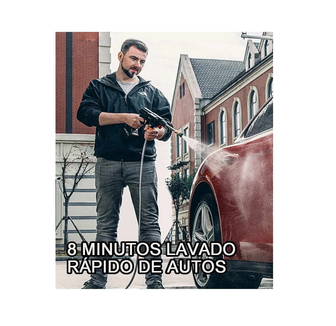 Pistola Lavado Coche Hidrolavadora Inalámbrico Alta Presión