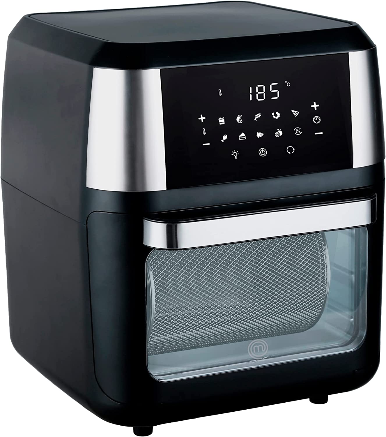 MASTERCHEF  Freidora de Aire  Horno de Conveccion Multifuncion, Rostizador, Deshidratador y mas  Air Fryer Oven  12 Litros  Pantalla Tactil  10 Funciones 1700W