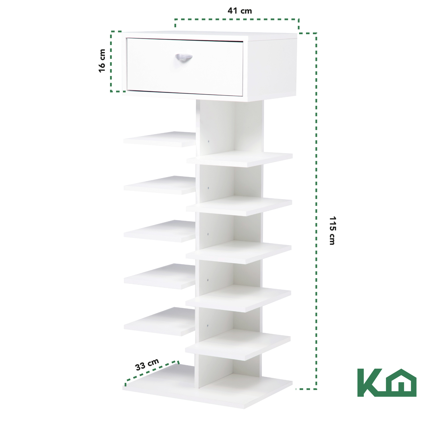 Mueble Zapatero 5 Niveles Rack Organizador Zapatos Estante Blanco